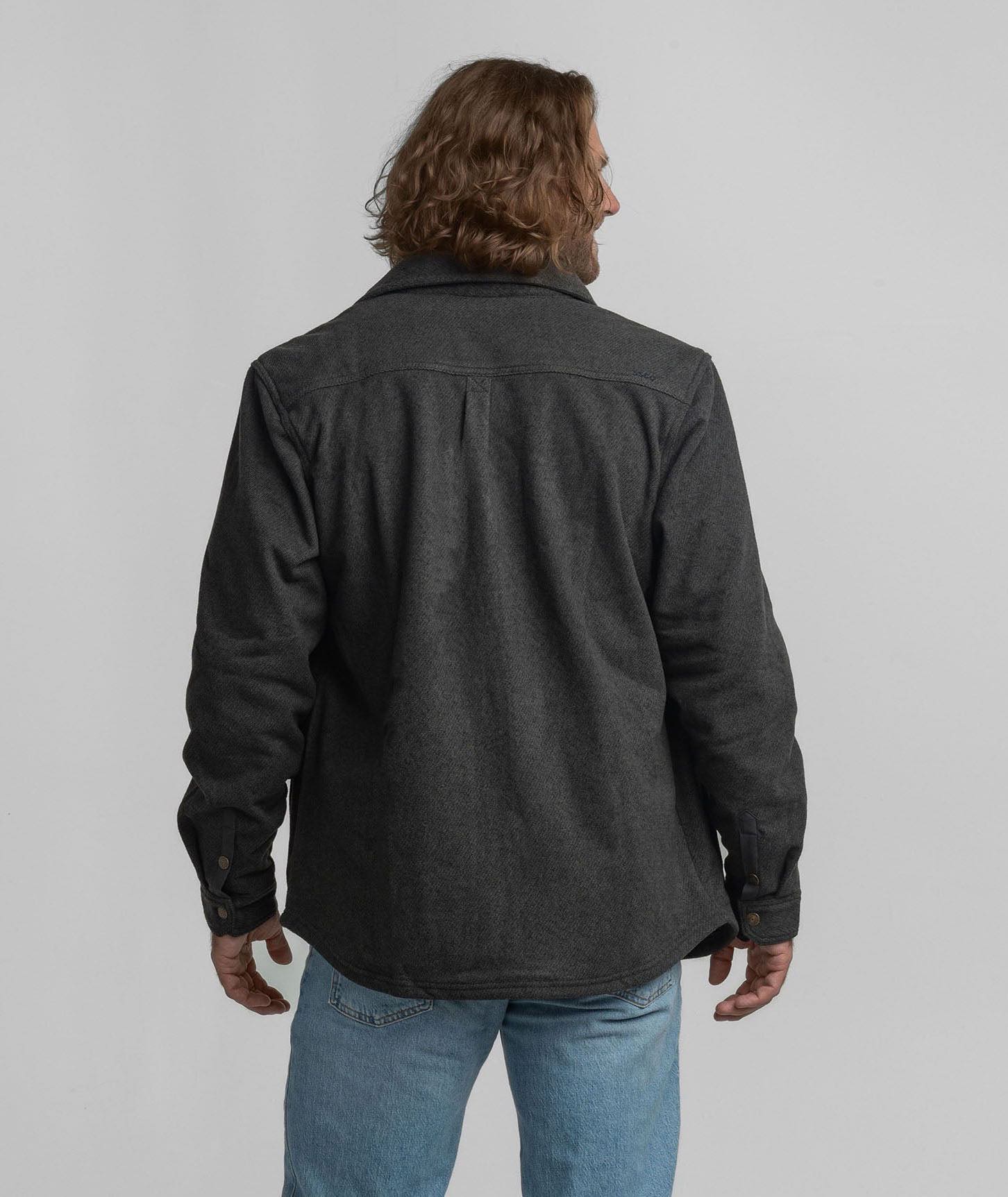 Stretch Twill Shacket - Iron Ore - Image 4