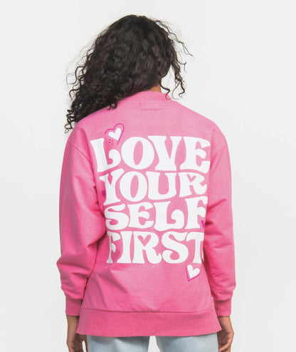 Happy Thoughts Puff Sweatshirt - Candy Crush - image 1