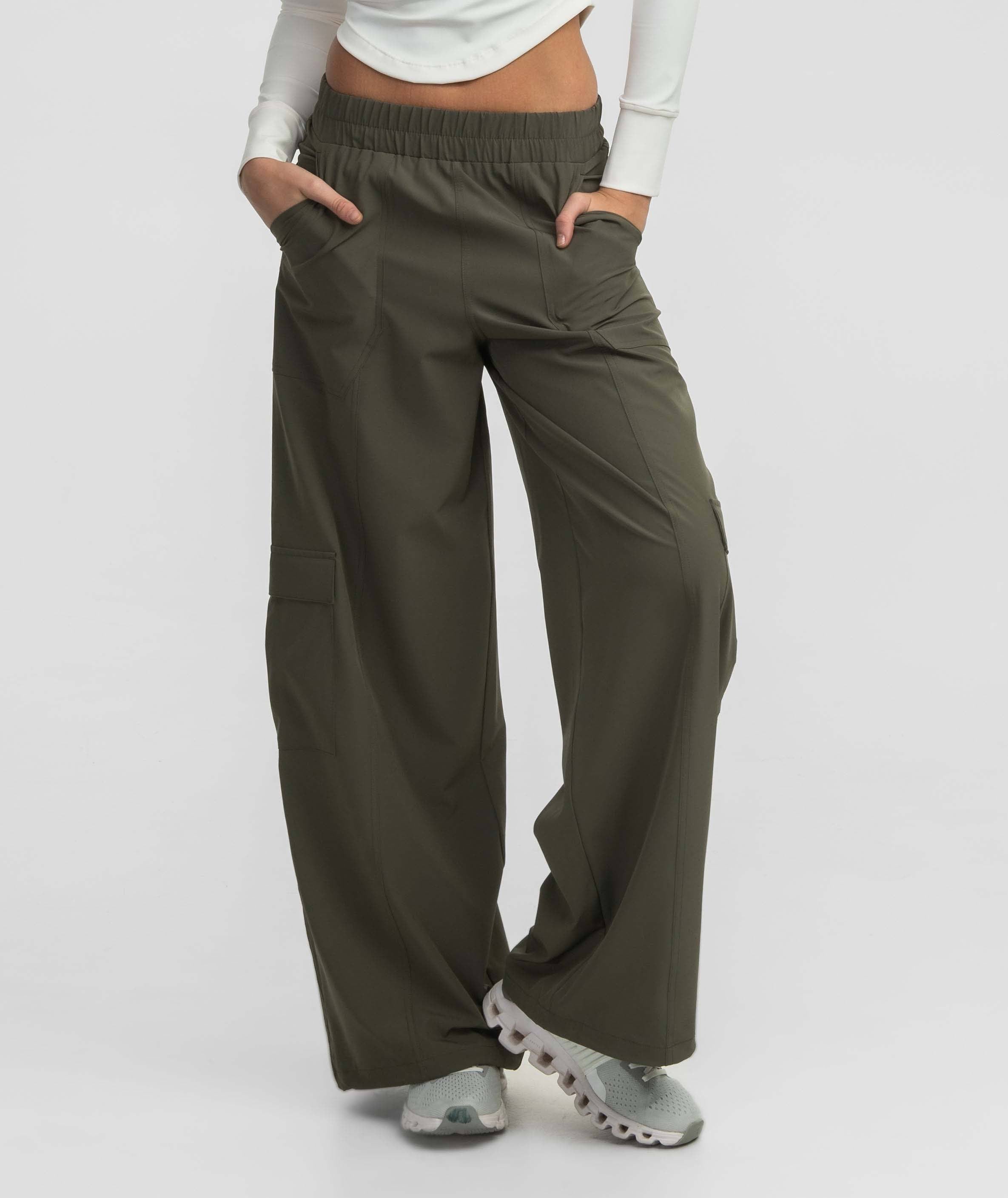 Adjustable Hybrid Cargo Pants - Cedar - image 1