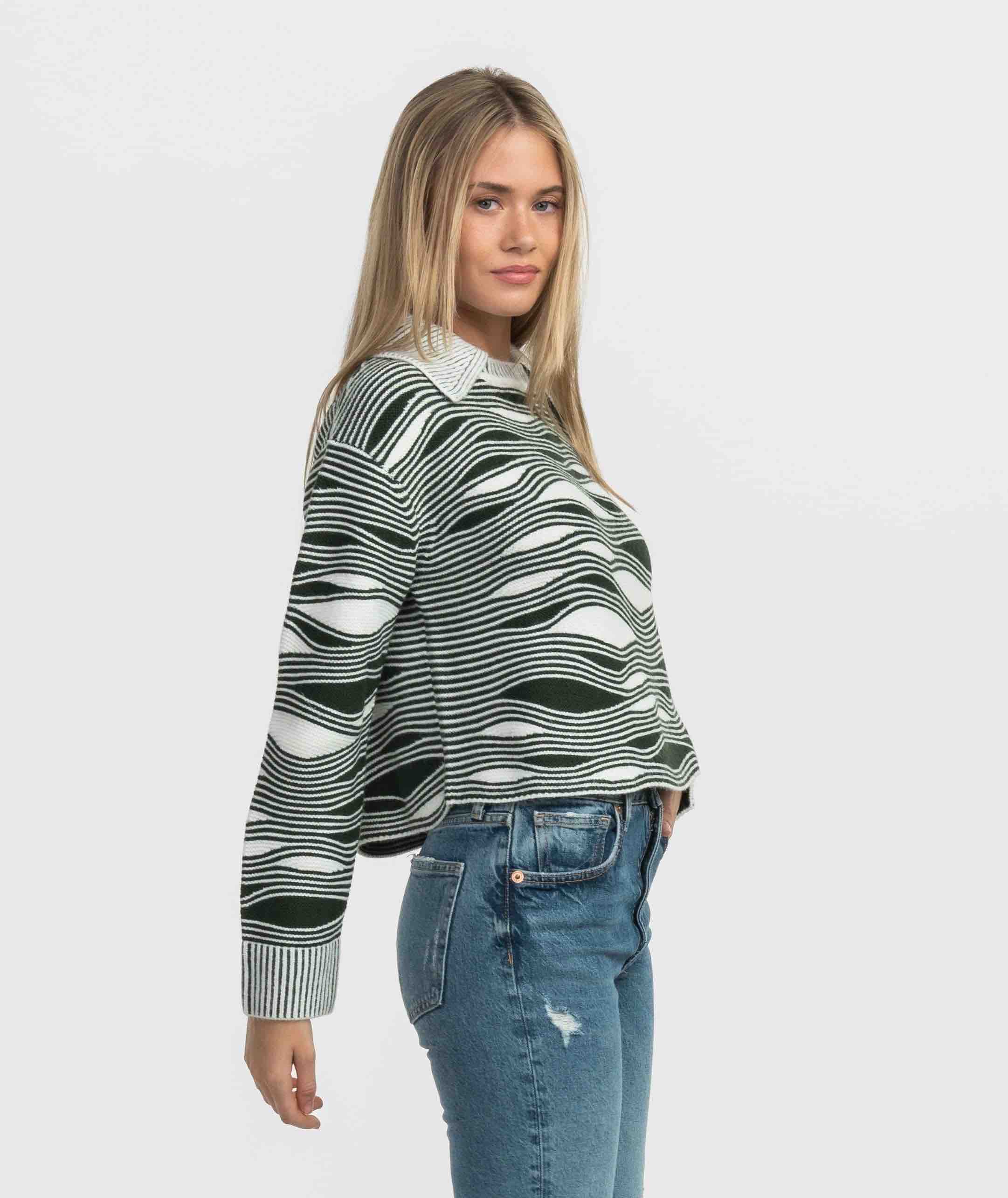 Convertible Collar Sweater - Sycamore - Image 2