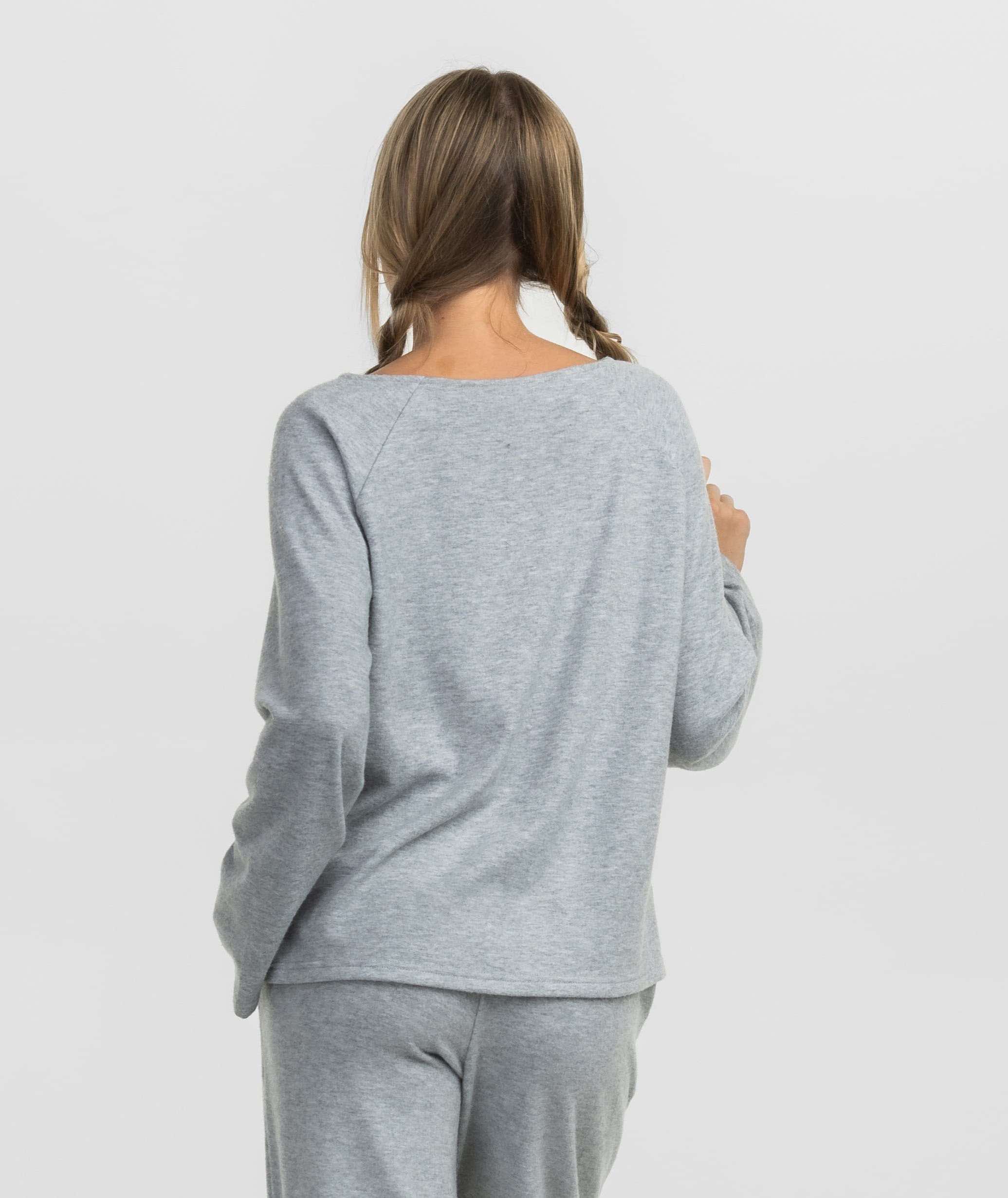 Cozy Cloud Boatneck Top - Oyster - Image 3