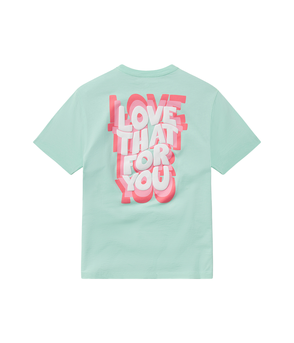 Youth Think Positive Tee SS - Beach Glass - Image 1