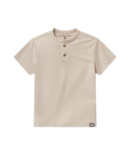 Boys Max Comfort Henley SS - Oatmeal - image 2