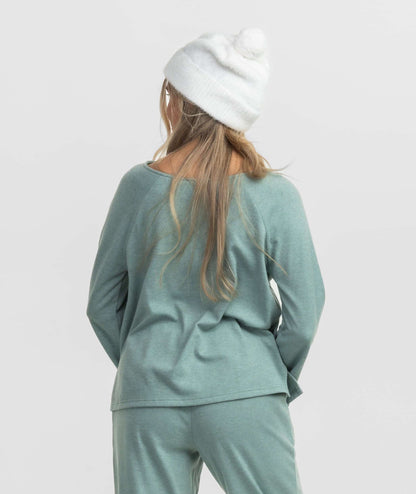 Cozy Cloud Boatneck Top - Cool Mint - image 3