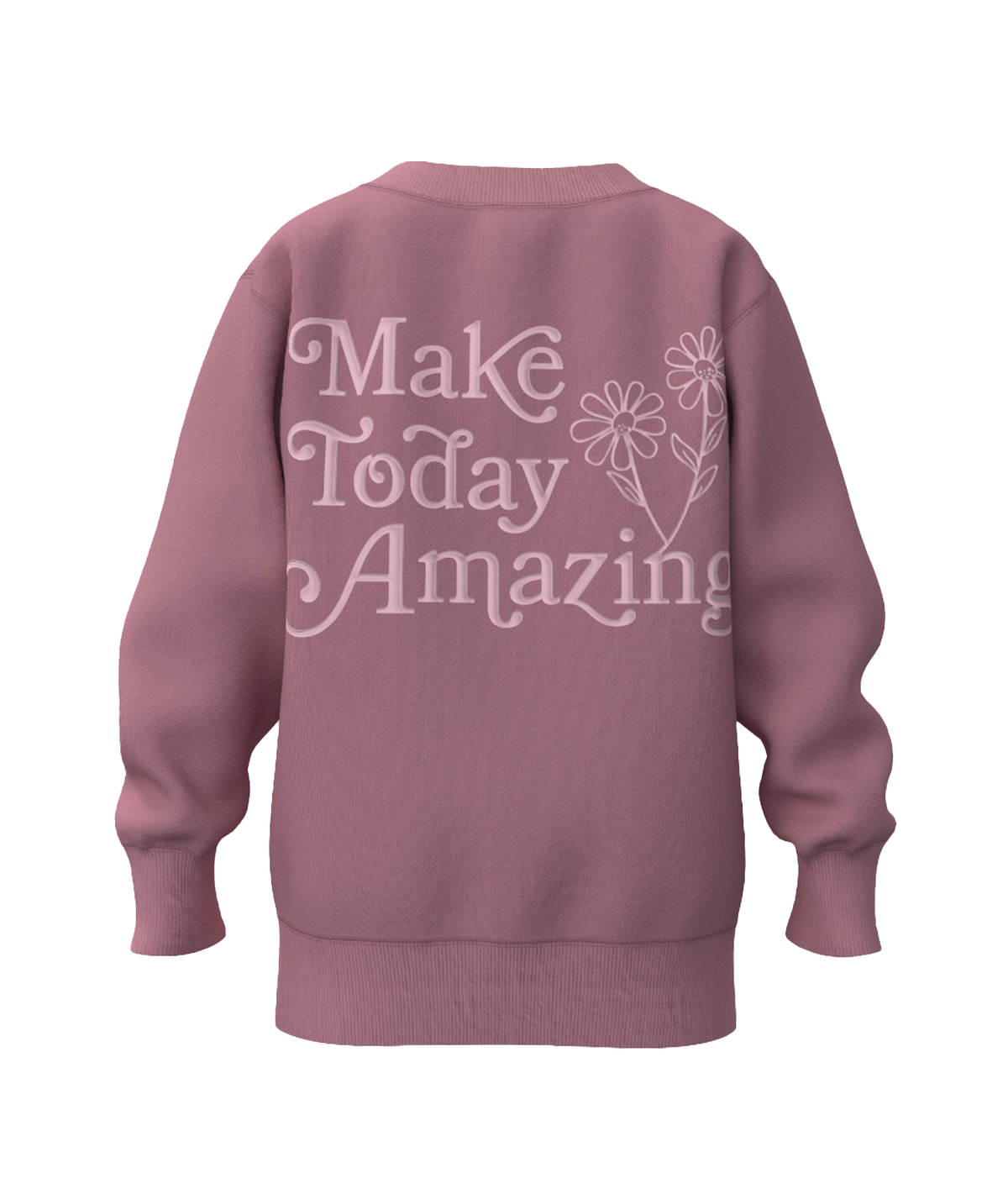 Youth Girls Puff Print Sweatshirt - Lilas - image 1
