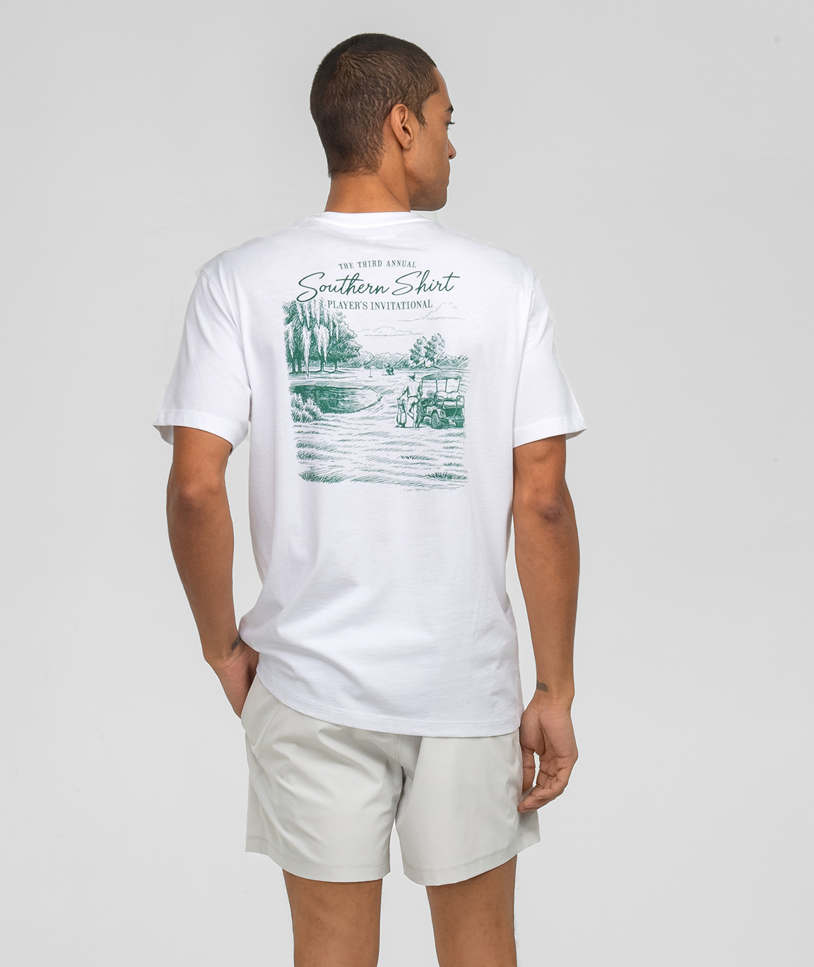 Players Invitational Tee SS - Bright White - Image 3