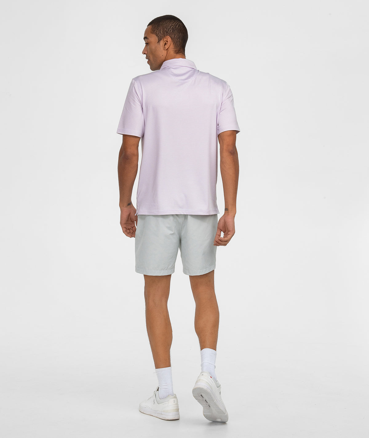 Heather Madison Stripe Polo - Orchid Petal - Image 4