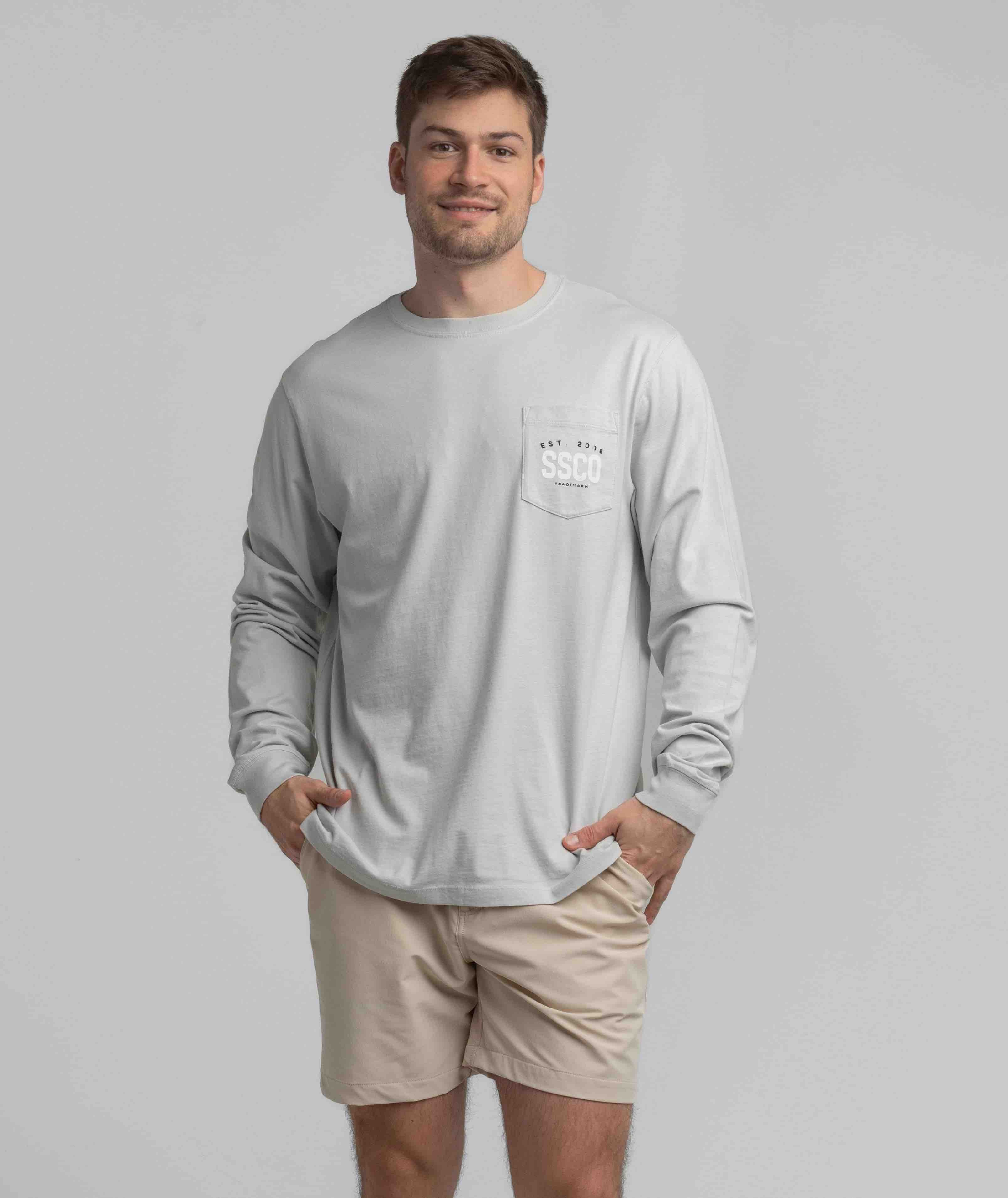 Winged Pursuit Tee LS - Oyster - Image 2