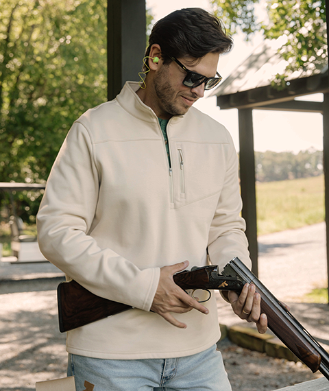 Fleece Essential Qtr Zip - Canvas - Image 2