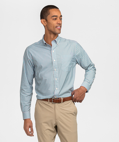 Graymont Gingham LS - Coral Sky - Image 2