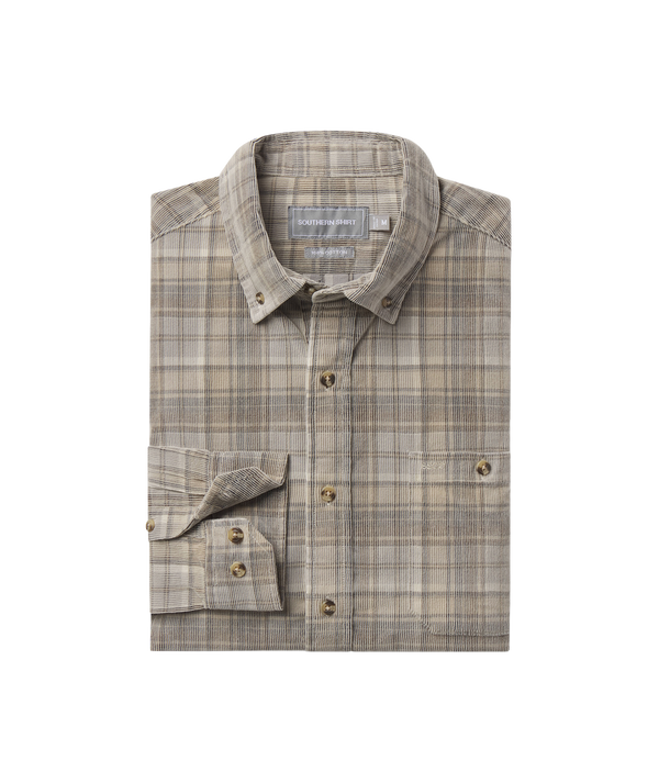 Braxton Lightweight Cord Flannel - Hillside