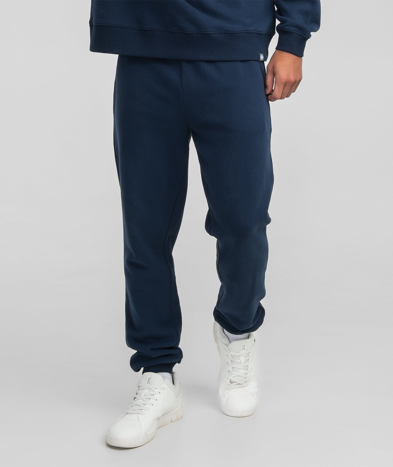 Washed Fleece Essential Sweatpants - Classic Navy - Image 1