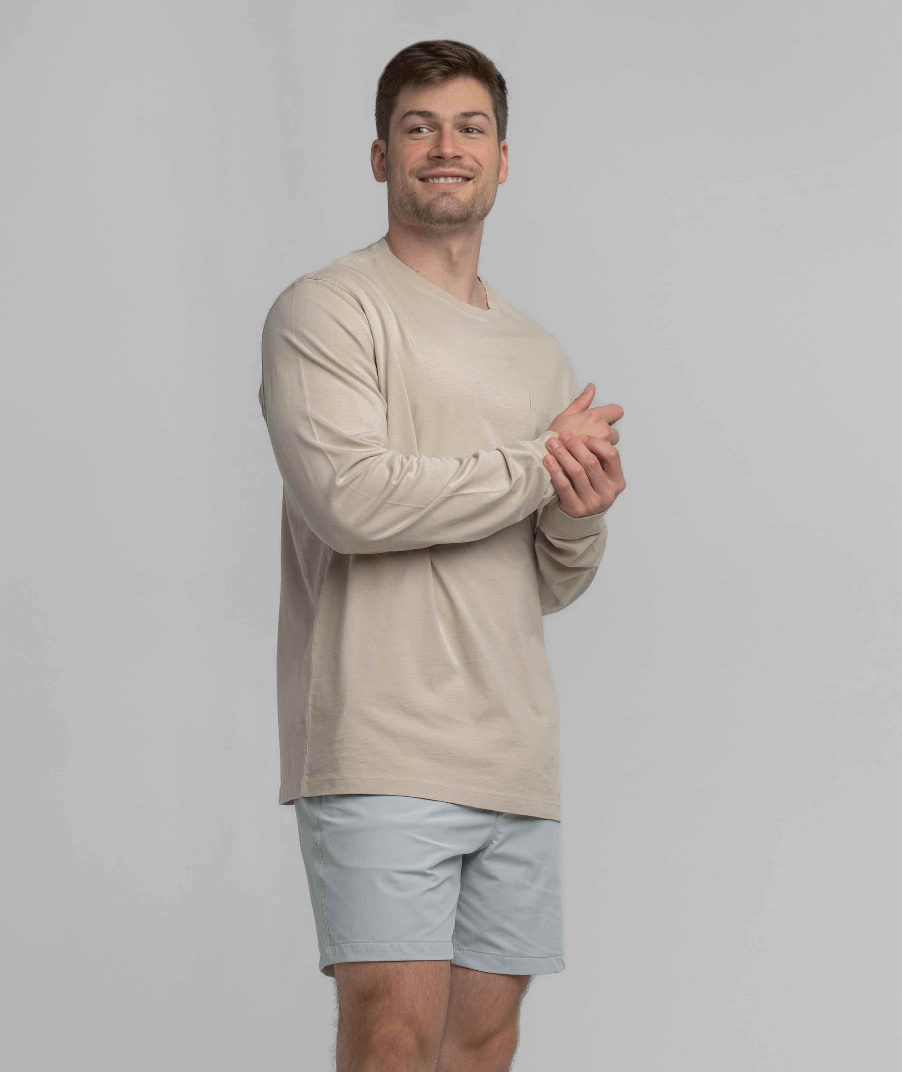 Field And Feathers Tee LS - Taupe - Image 2