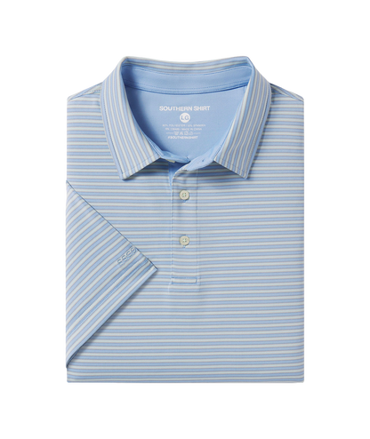 Scoreboard Stripe Polo - Tidewater - Image 1