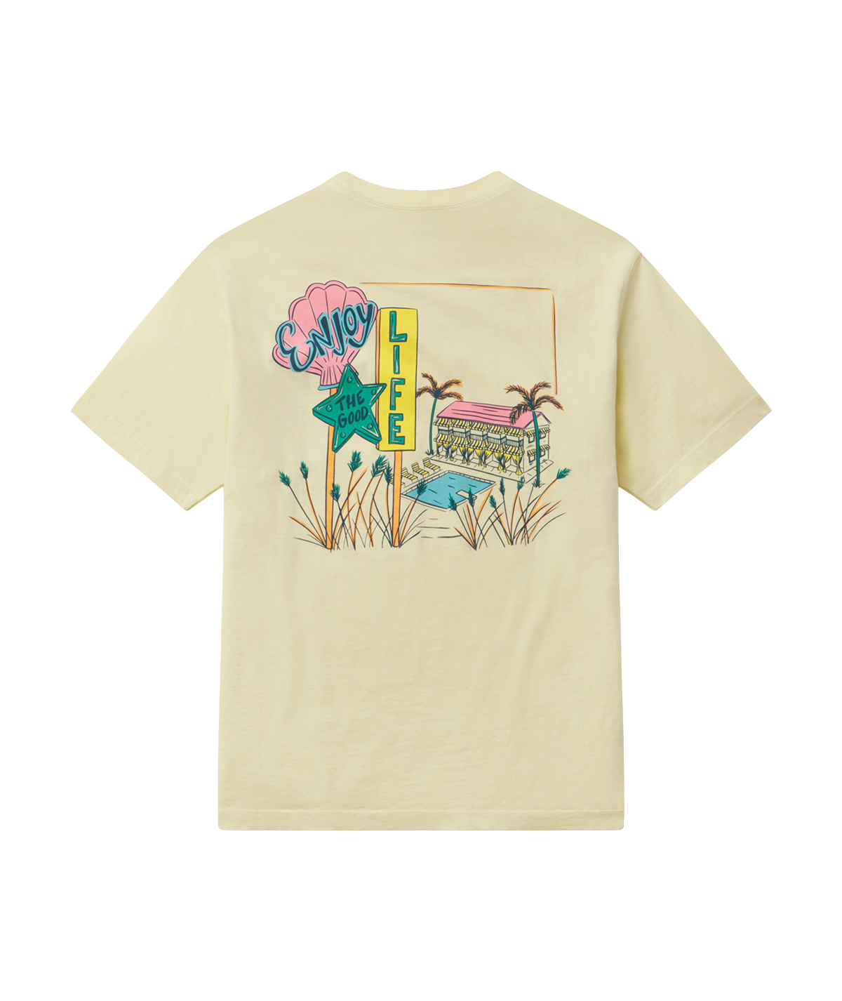 Hotel Good Life Tee SS - Canary - Image 1