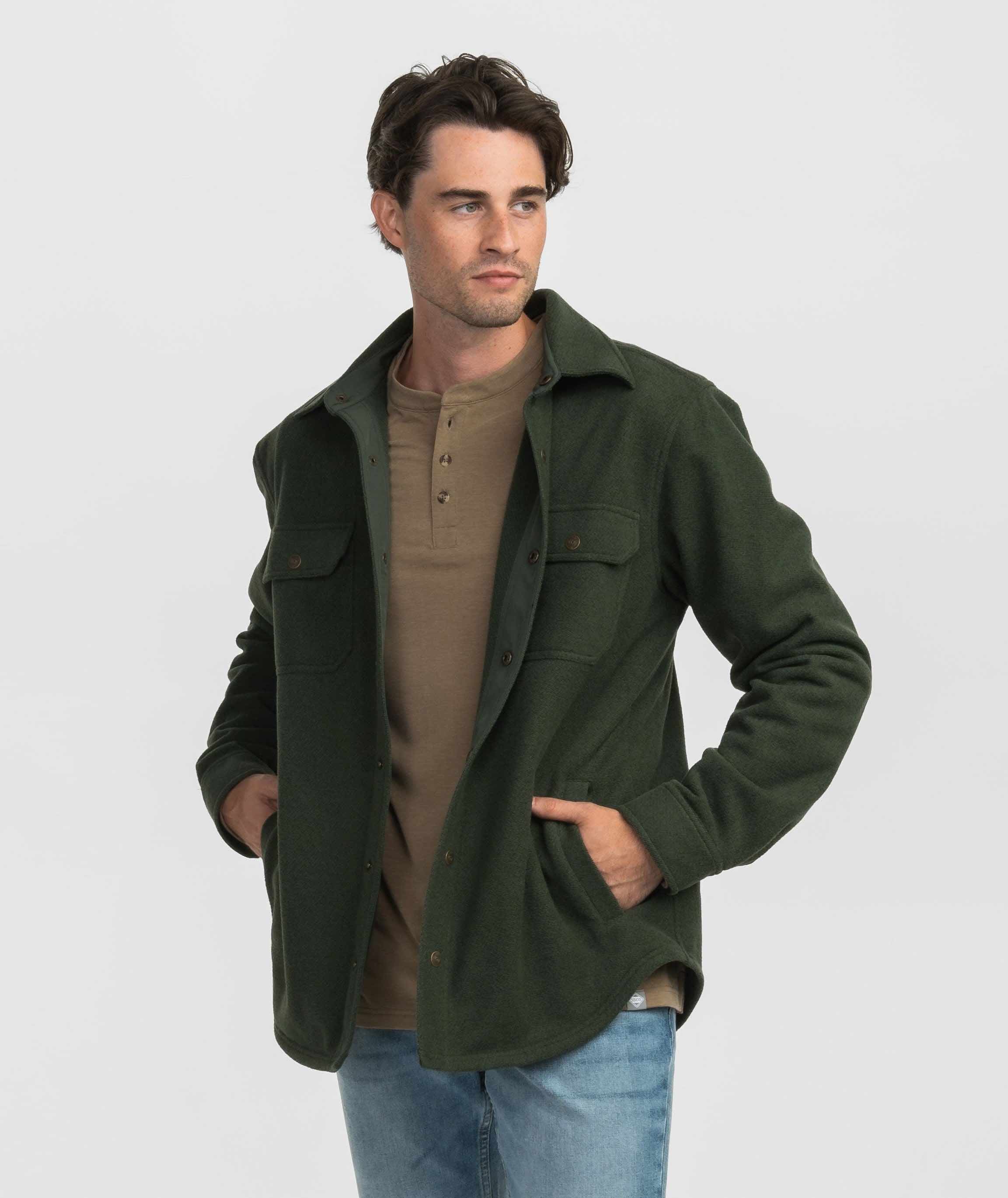 Stretch Twill Shacket - Upland Olive - Image 2