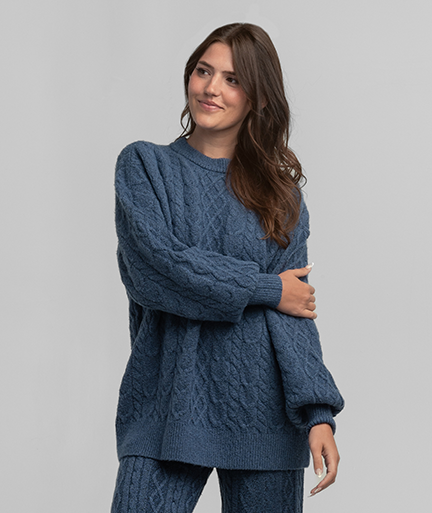 Comfy Cozy Cable Sweater - Windsor - Image 1