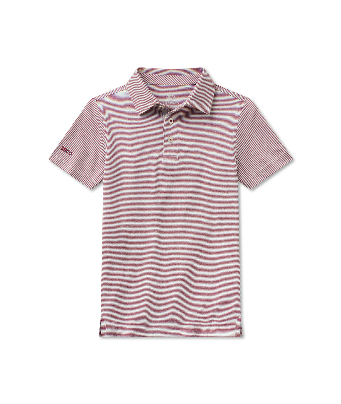 Youth Boys Heather Madison Polo - University Red - image 2