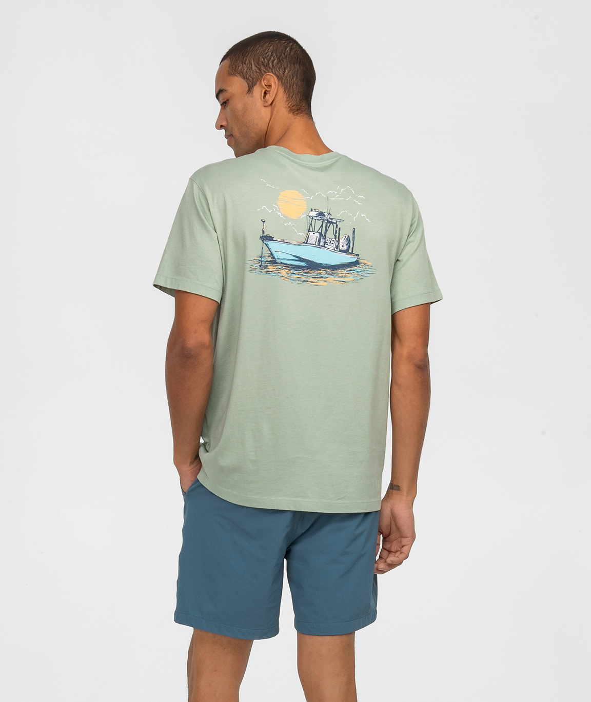 Bay Breeze Tee SS - Iceberg Green - Image 3