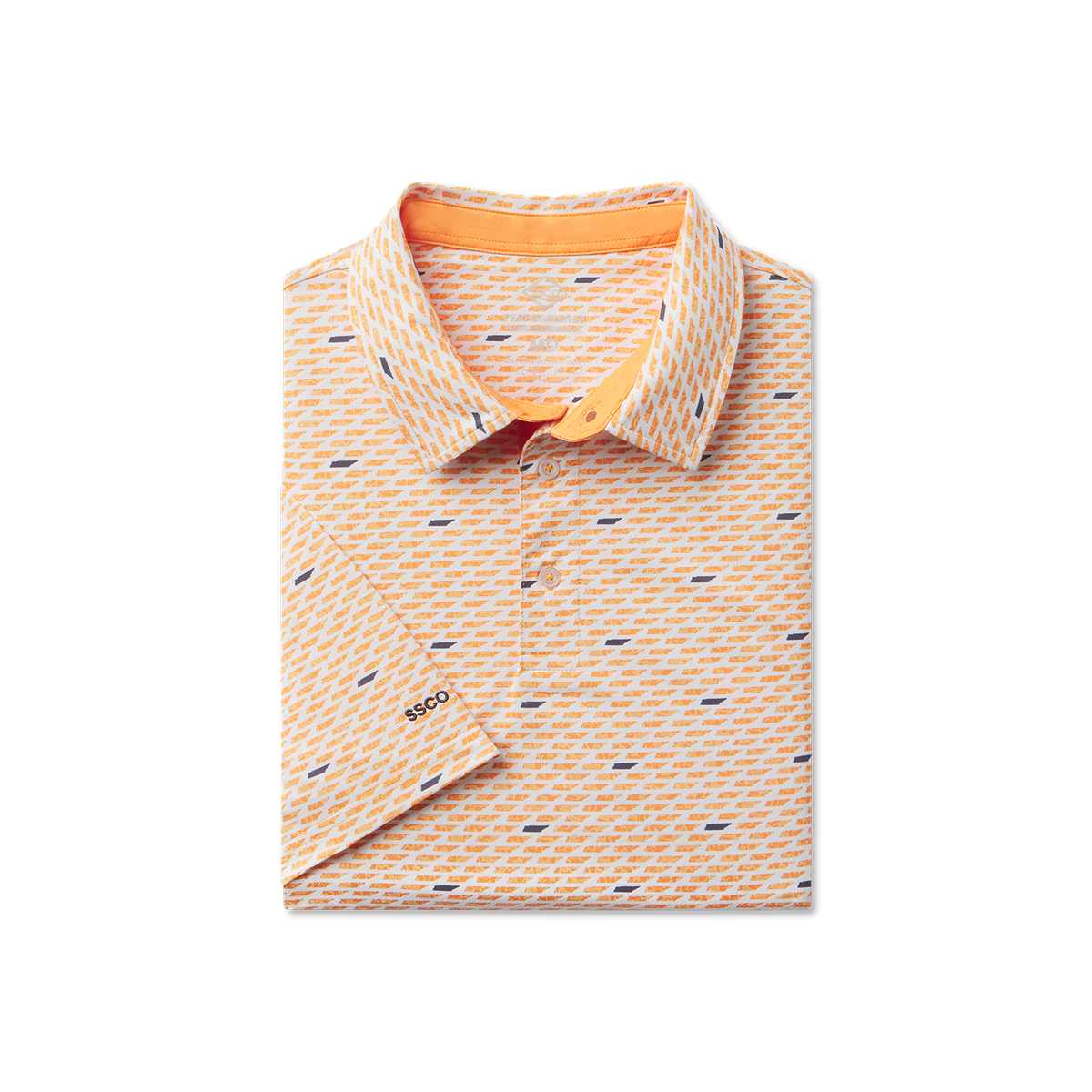 Kickoff Camo MotionTech Polo SS - Orange Out Camo - image 1