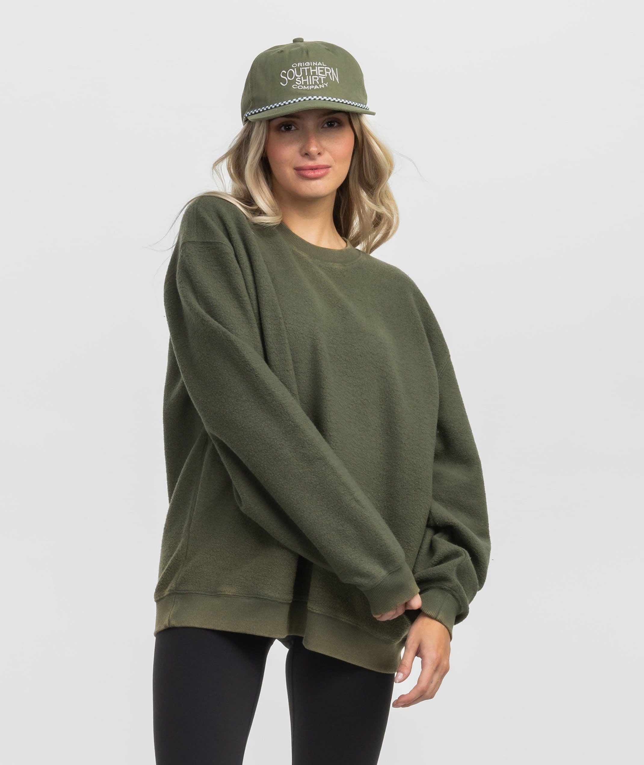 Inside Out Fuzzy Sweatshirt - Cedar - Image 1