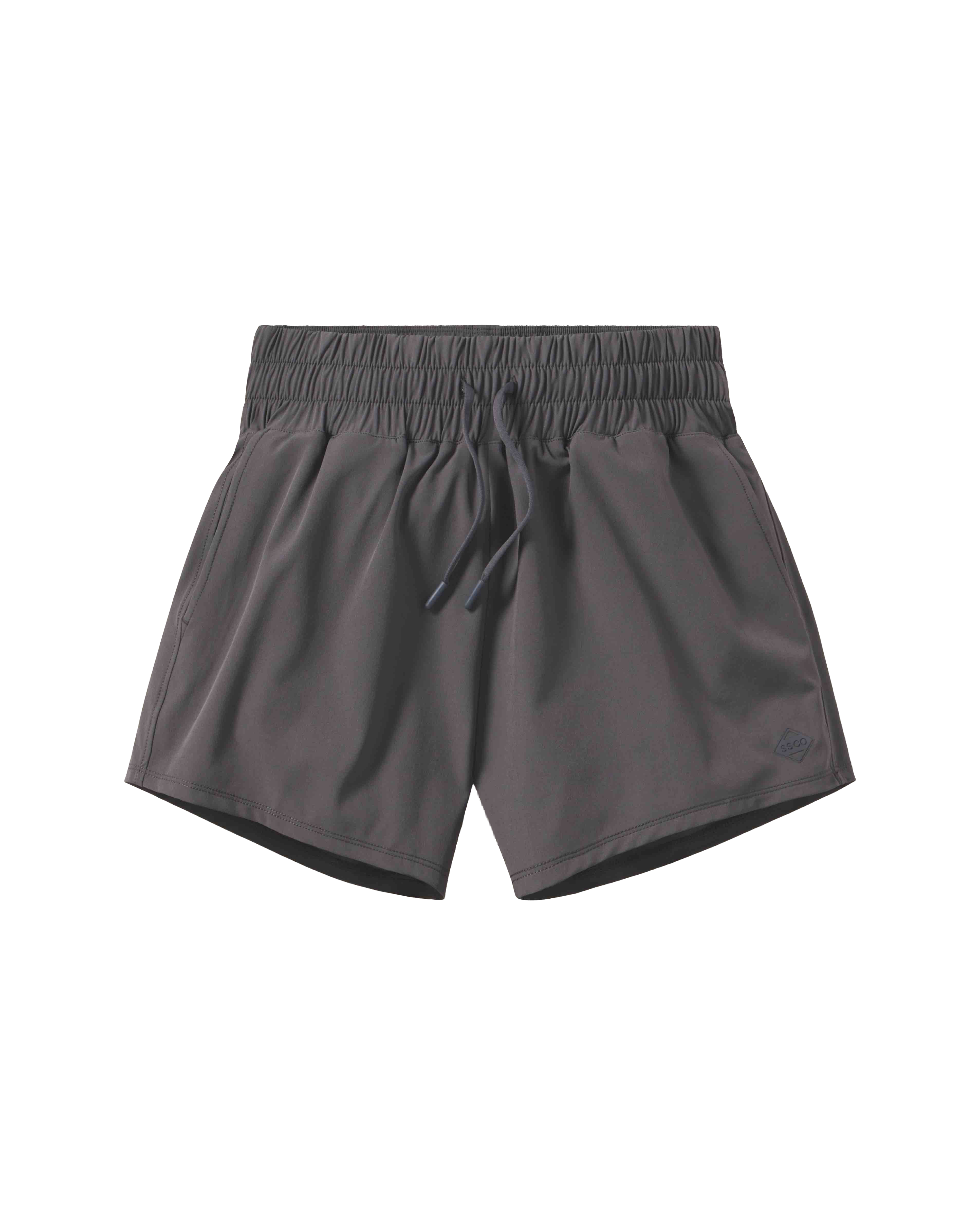 Womens Lined Hybrid Shorts - Magnet - image 1