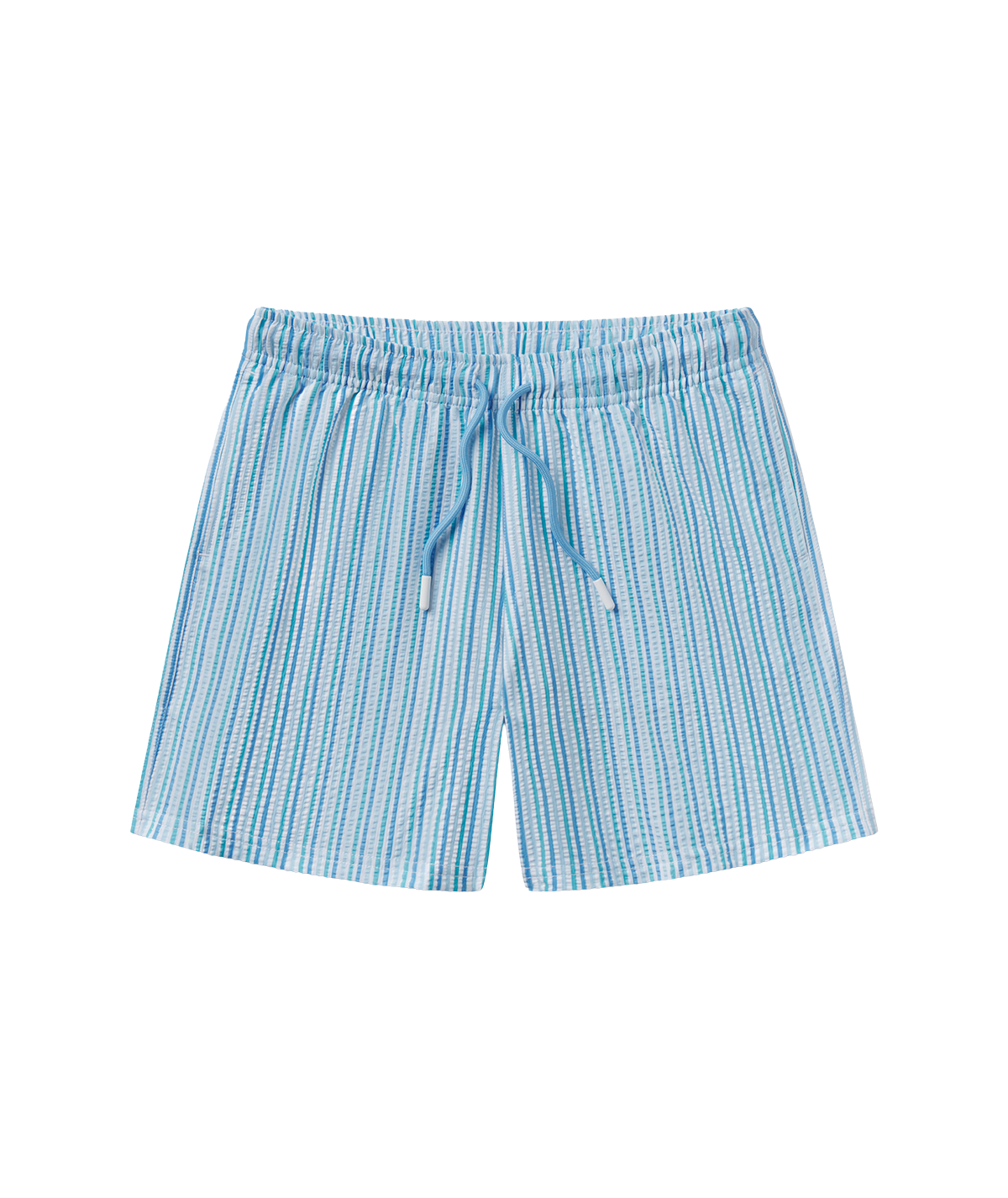 Boys Clubhouse Seersucker Swim Shorts - Coastal Breeze - Image 1
