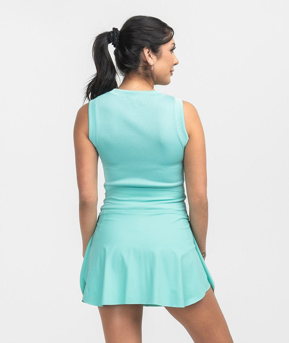 High Neck Performance Tank - Bermuda - Image 2