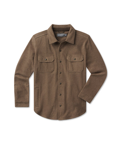 Brushline Fleece Shacket - Espresso - Image 4