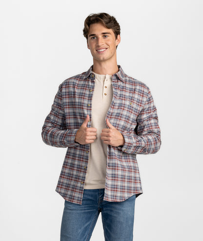Big Sky Stretch Flannel LS - Patriot - image 1
