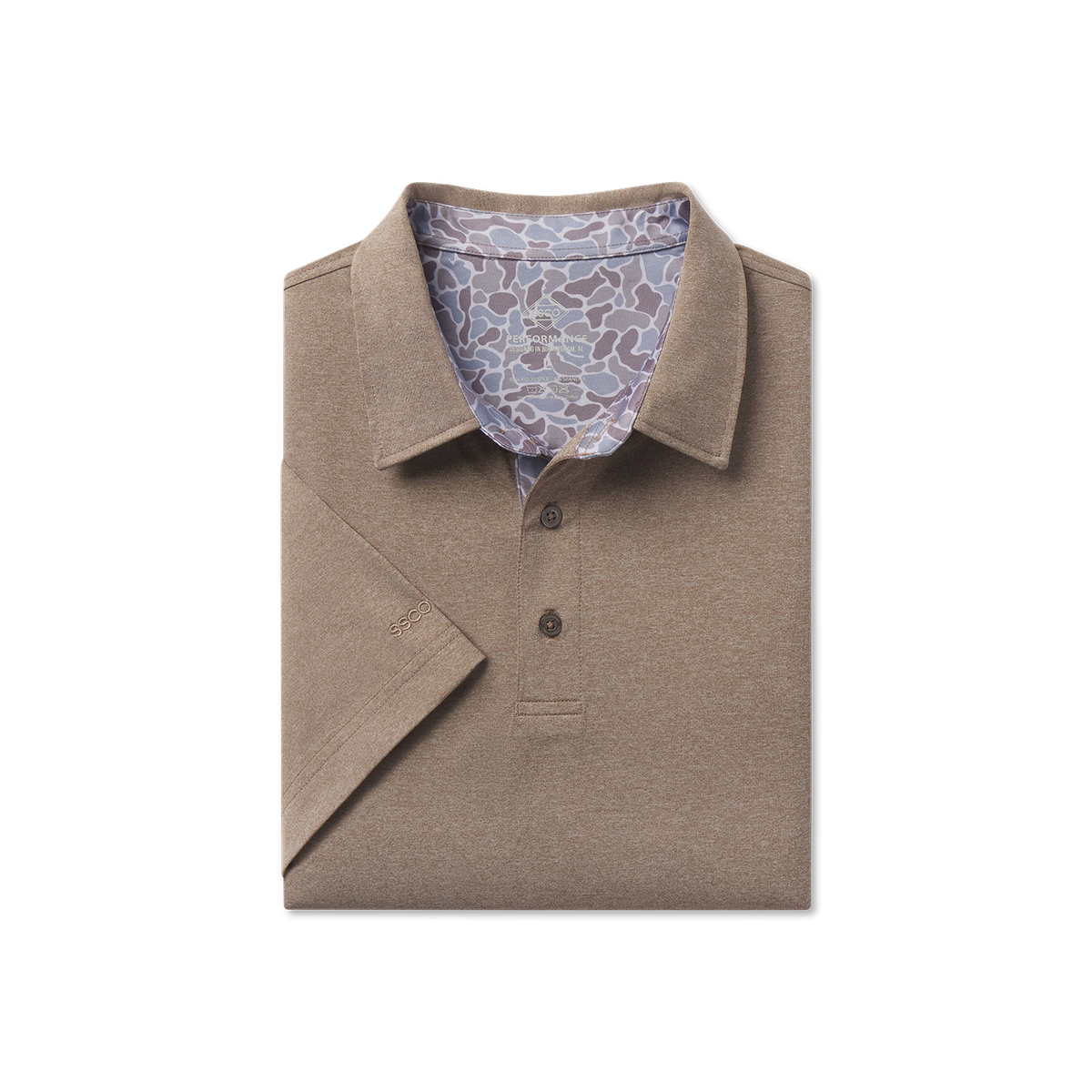 Grayton Heather Polo - Gunstock - image 1