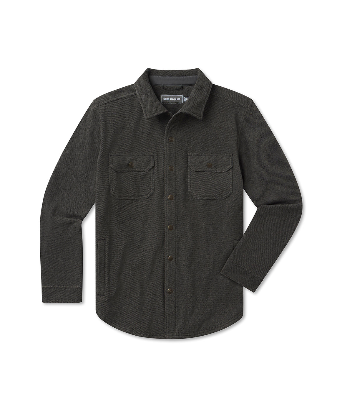 Brushline Fleece Shacket - Cast Iron - Image 4