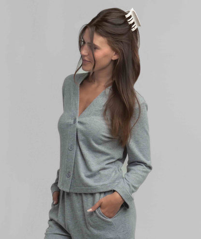 Cozy Cloud Cardigan - Harbor Slate - image 2