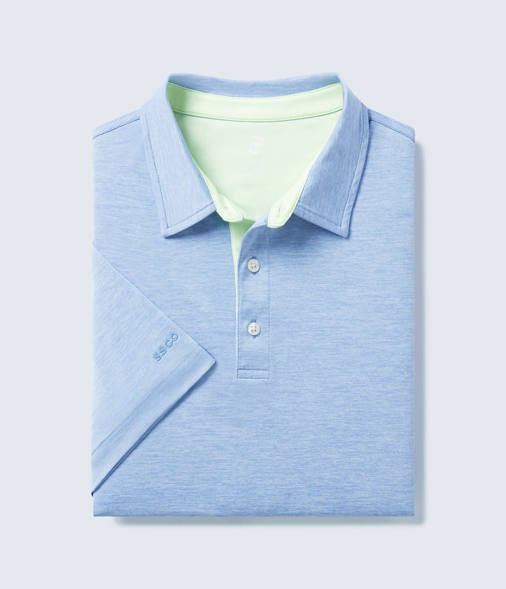 Grayton Heather Polo - Nimbus - Image 1