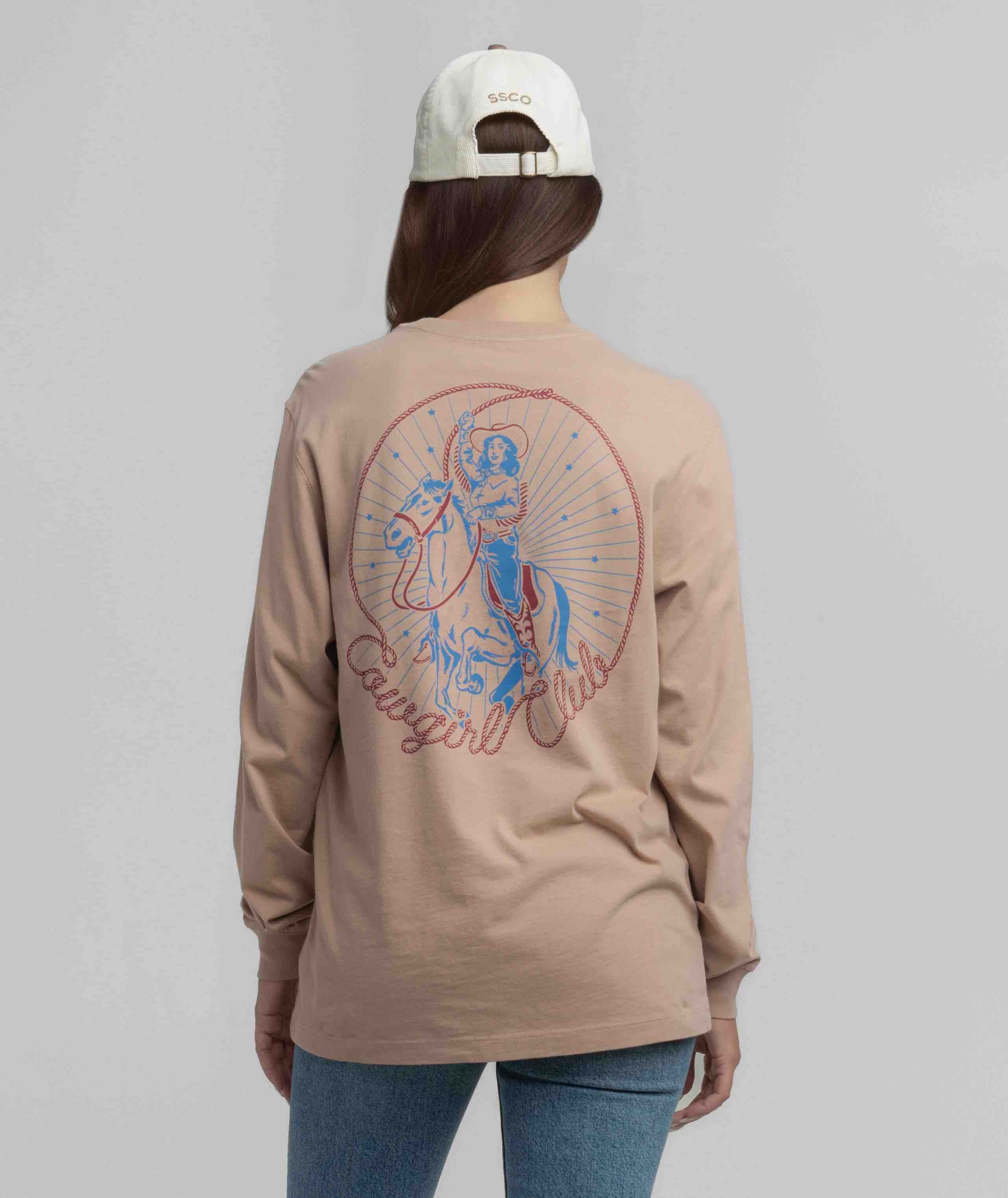 Giddy Up Tee LS - Chestnut - Image 3