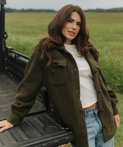 Warm and Fuzzy Shirt Jacket