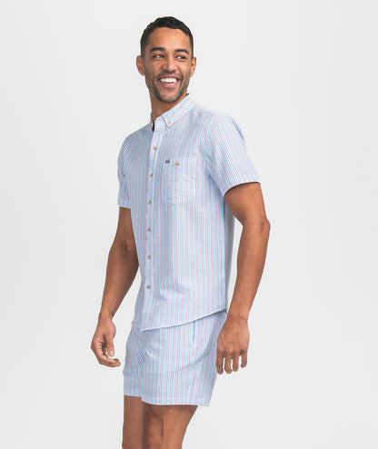 Clubhouse Seersucker Baja Shirt SS - Laffy Taffy - Image 2