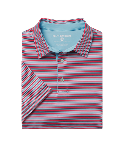Scoreboard Stripe Polo - Grove - Image 1