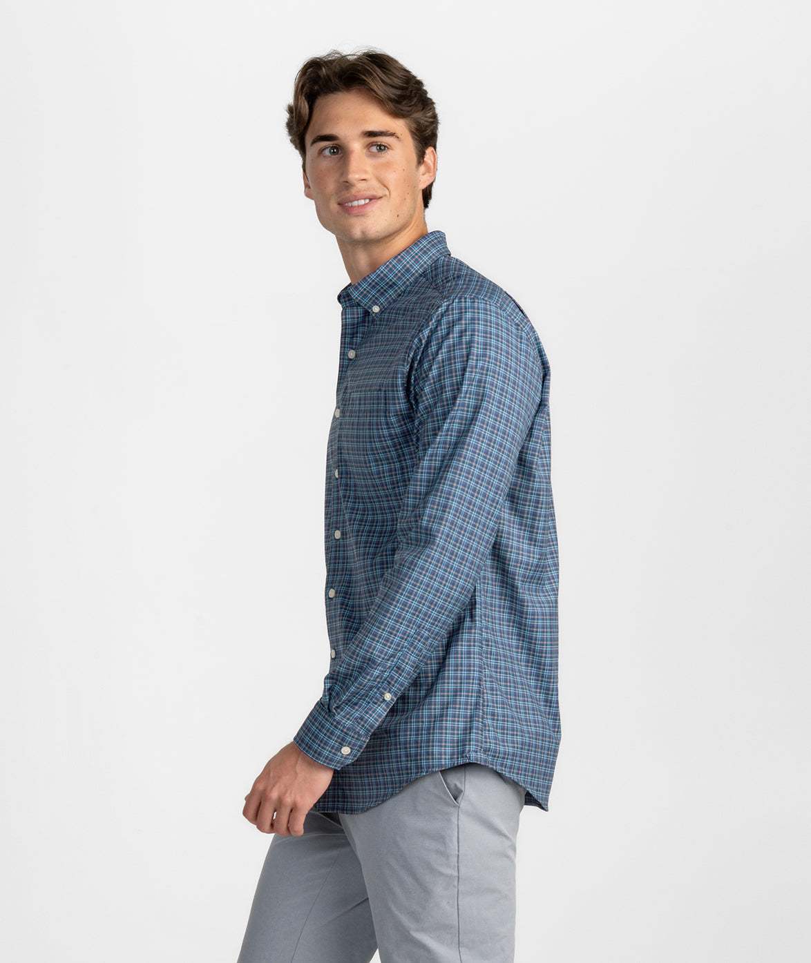 Shoal Creek Plaid LS - Night Sky - Image 2