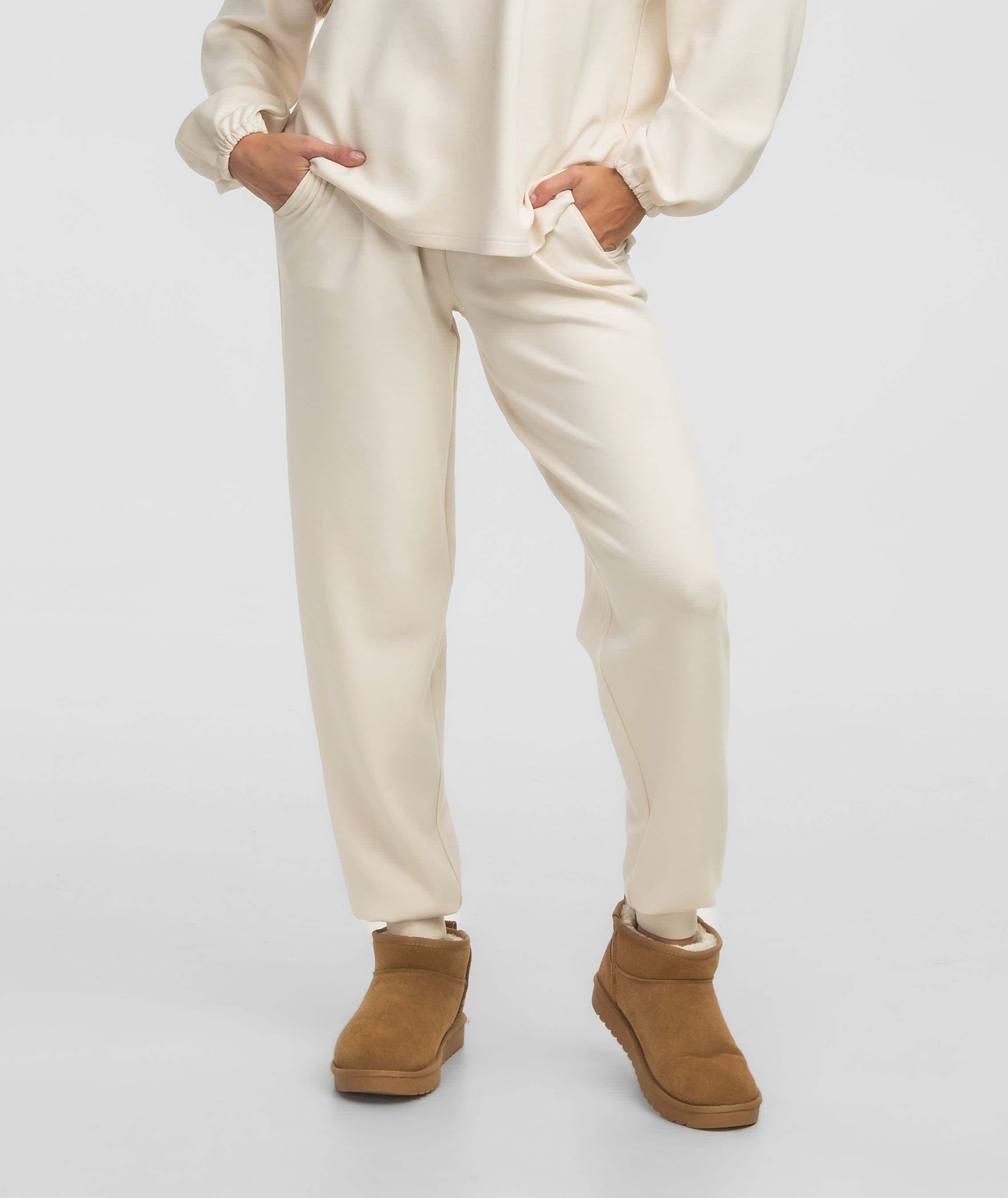 AstroKnit Bella Joggers - Off White - Image 1