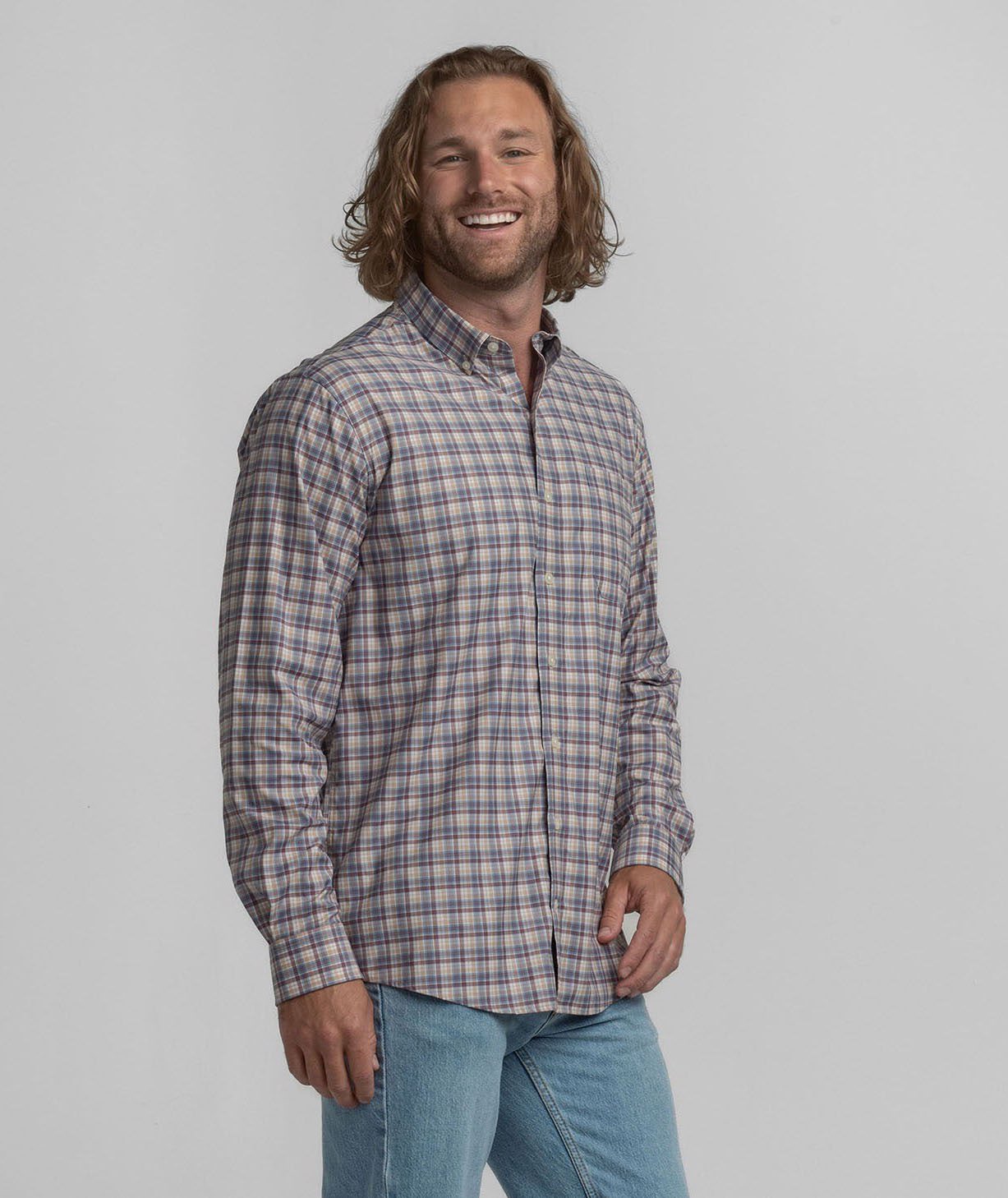 Ridgeside Plaid LS - Desert Frost - Image 2