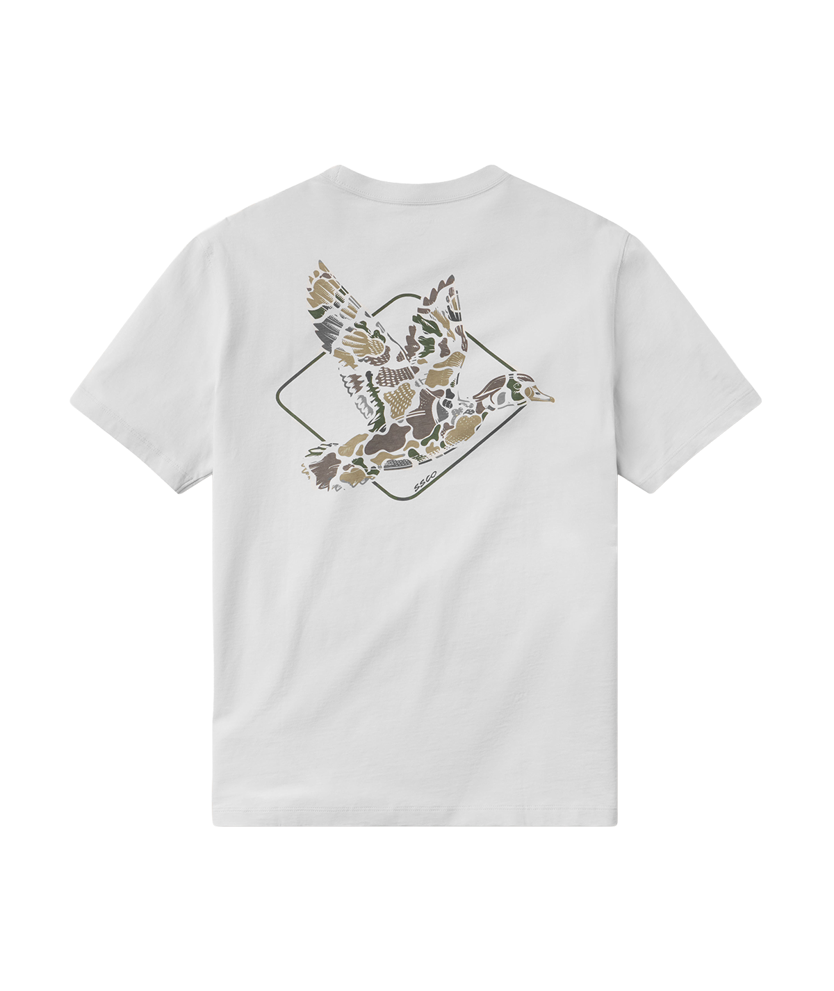 Camo Flight Tee SS - Oyster - Image 1