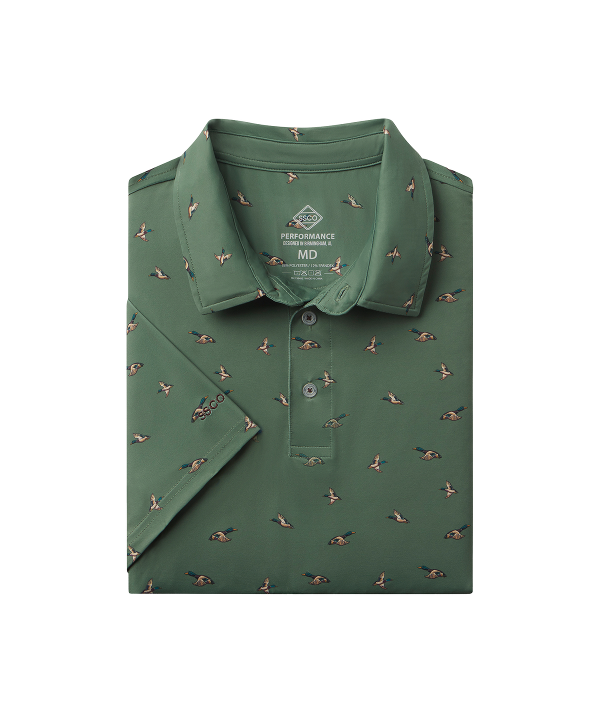 Feathered Frenzy Printed Polo - Feather - image 1