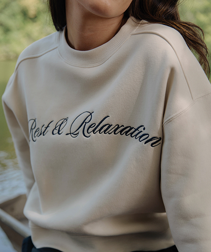 Preppy Front Print Sweatshirt