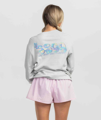 Vibe Check Logo Tee LS - Oyster - Image 3