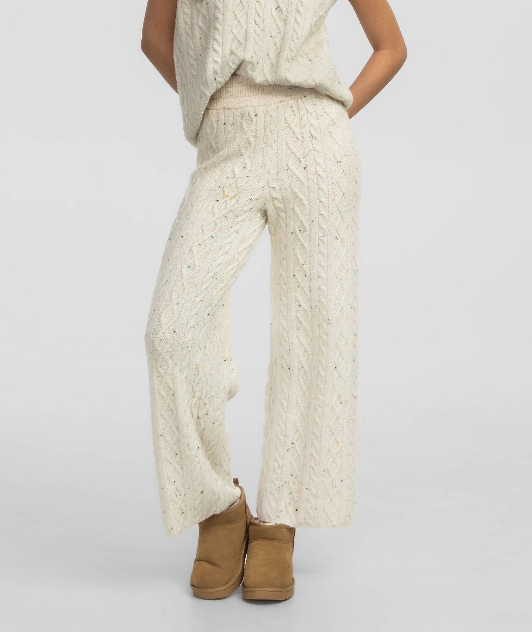 Cable Sweater Pants - Off White - Image 1