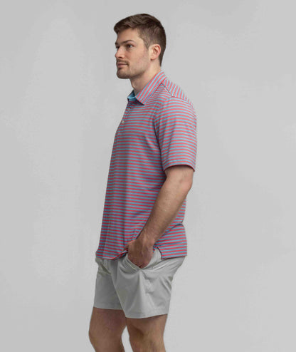 Scoreboard Stripe Polo - Grove - Image 2