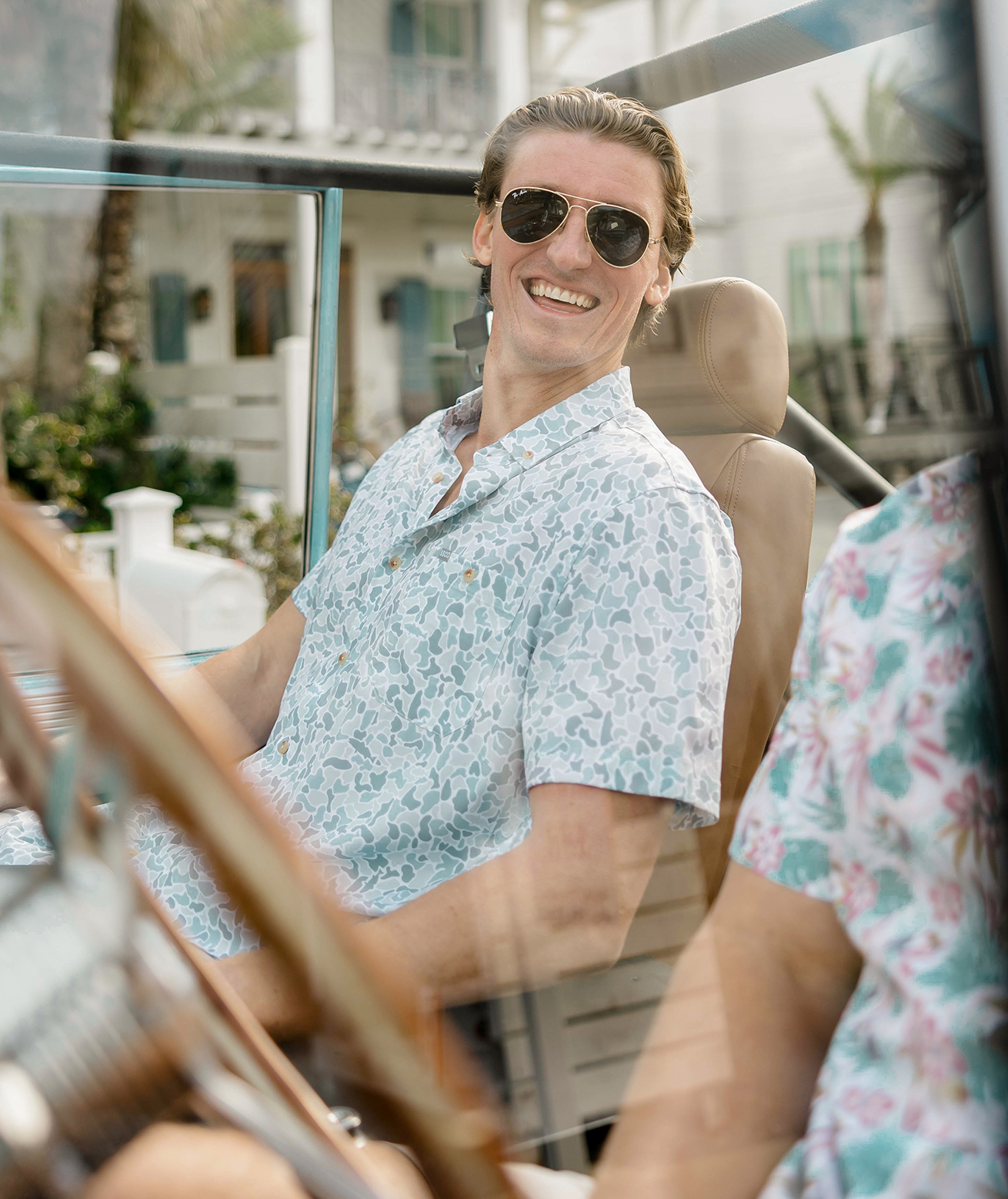 Hooked On Camo Baja Shirt SS