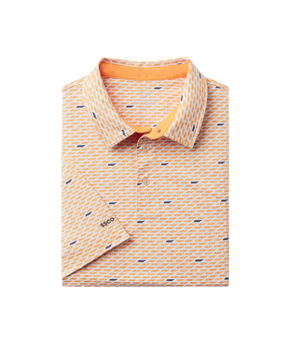 Kickoff Camo MotionTech Polo SS - Orange Out Camo - image 1