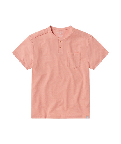 Max Comfort Henley SS - Coral Sky - image 1